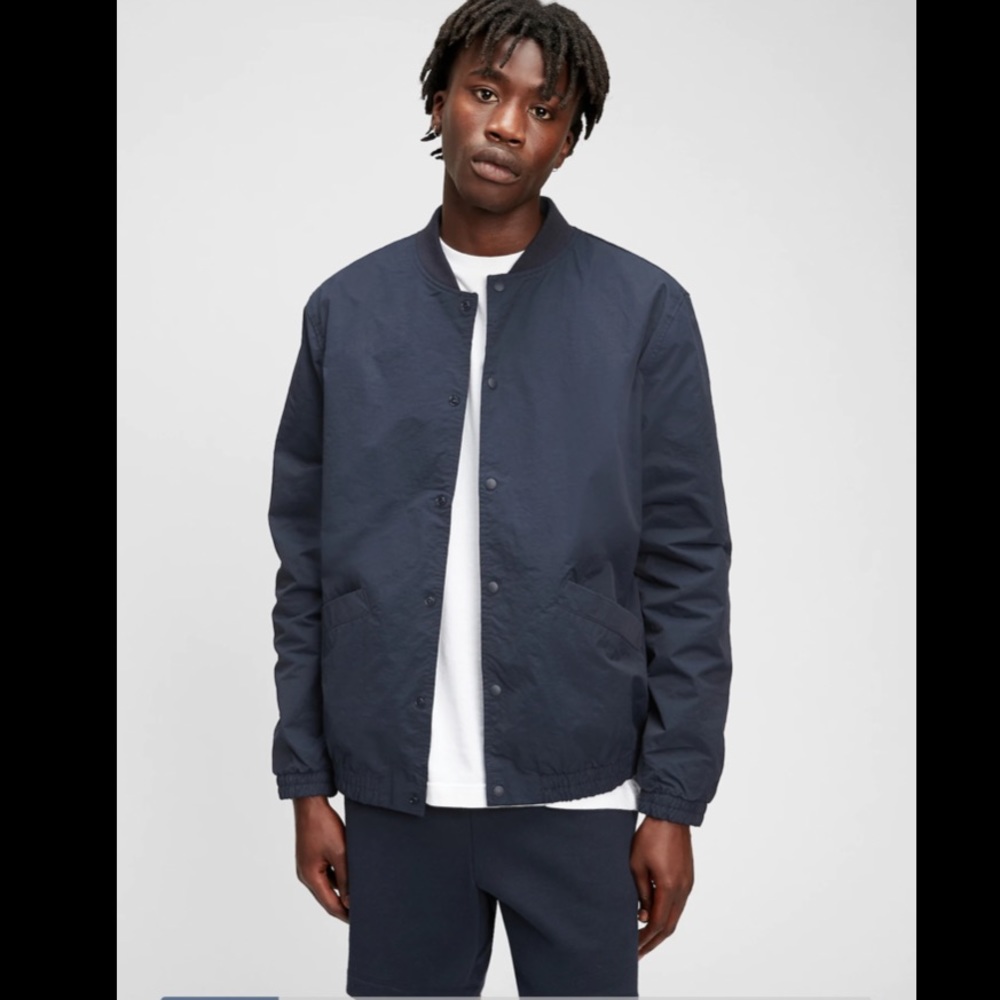 Navy Blue Bomber Jacker